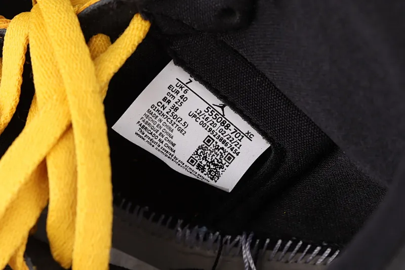 All categories Air Jordan Jordan series basketball shoes Air Jordan 1 High Air Jordan 1 High OG "Pollen" AJ1 Joe 1 new black and yellow 555088-701